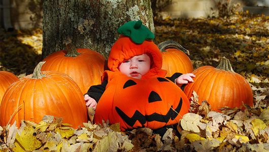 PUMPKIN BABY ONESIE